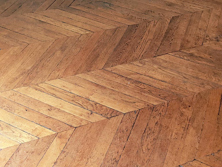14 m² lot of oak herringbone parquet 14 m² lot of oak herringbone parquet-5