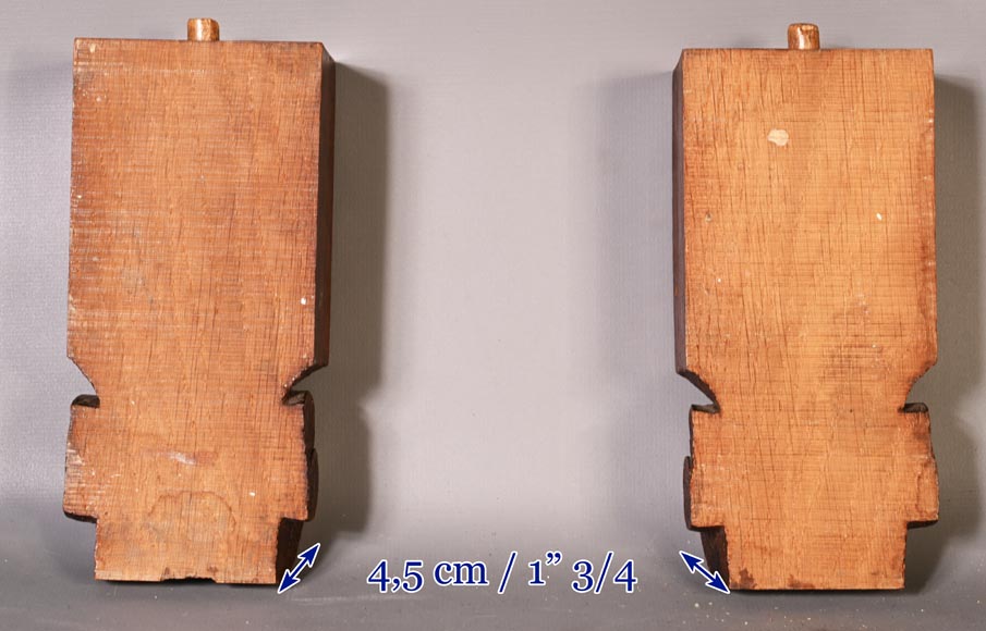 DECK Théodore, monumental oak mirror with green glazed faience medallions DECK Théodore, monumental oak mirror with green glazed faience medallions-19