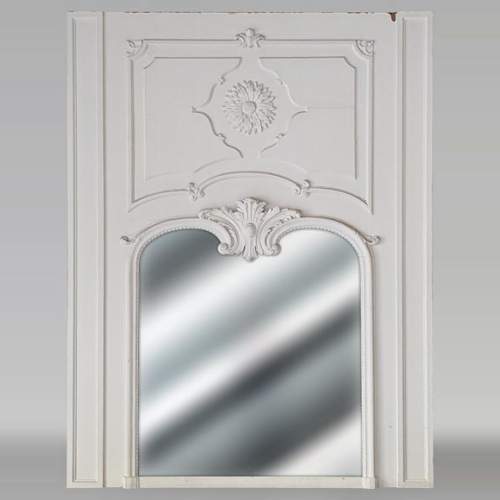 Louis XV style trumeau with large sunflower