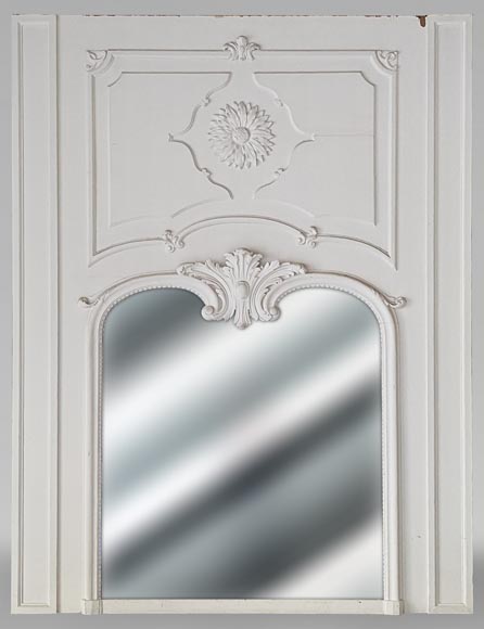 Louis XV style trumeau with large sunflower Louis XV style trumeau with large sunflower-0