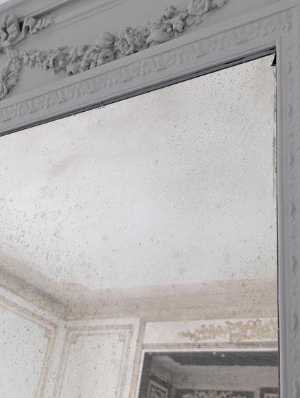 Trumeau with flower garland decoration in the Louis XVI style Trumeau with flower garland decoration in the Louis XVI style-4