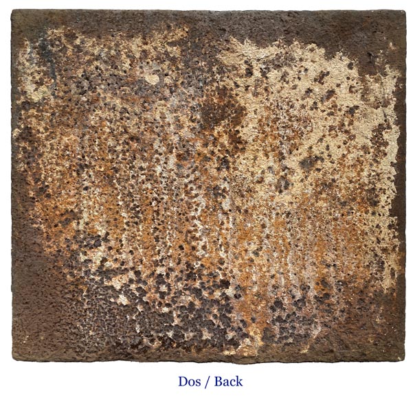 Renaissance fireback from the 16th century decorated with an agricultural scene Renaissance fireback from the 16th century decorated with an agricultural scene-4