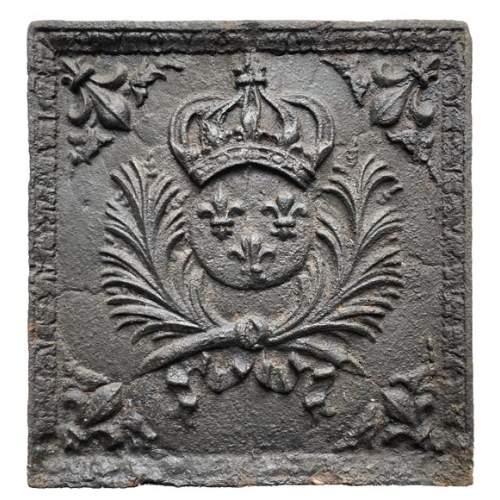 Fireback with the coat of arms of France from the 17th century