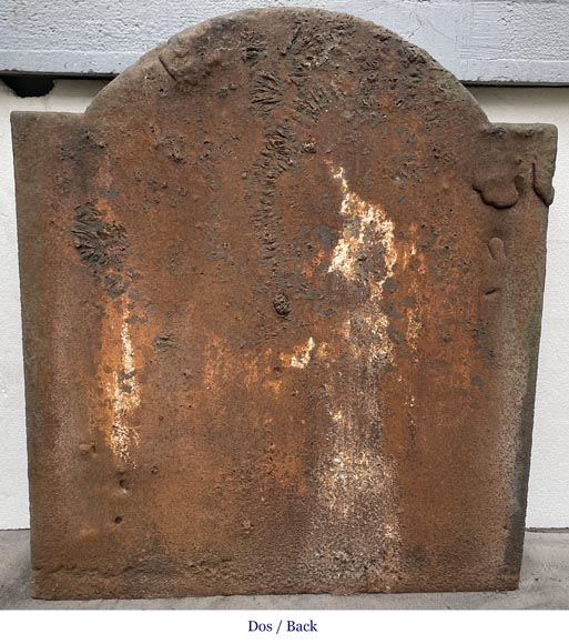 Fireback from the 17th century with the arms of France and Navarre Fireback from the 17th century with the arms of France and Navarre-7