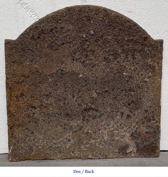 18th century Louis XV style fireback with monogram 18th century Louis XV style fireback with monogram-3