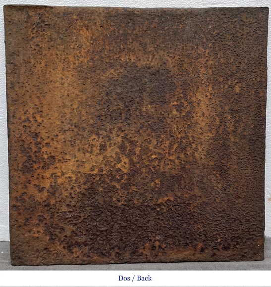 19th century fireback representing a mythological battle scene 19th century fireback representing a mythological battle scene-5