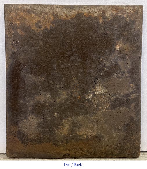 Fireback with columns of Hercules framing a cross, dated 1663 Fireback with columns of Hercules framing a cross, dated 1663-5