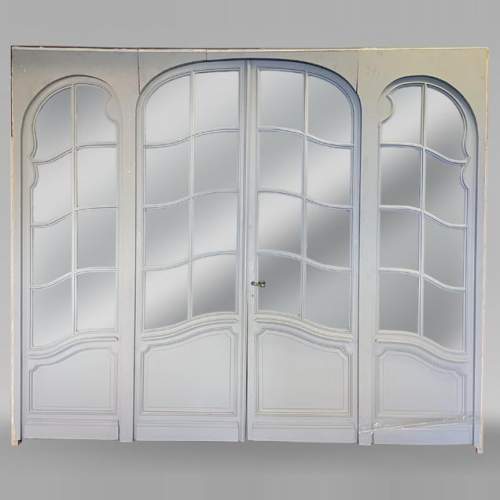 Large double doors and frames with glasses