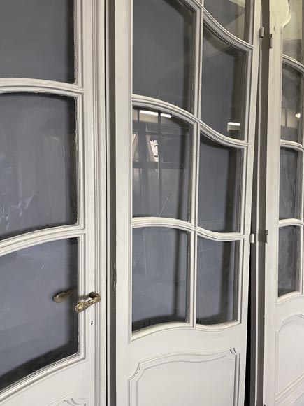 Large double doors and frames with glasses Large double doors and frames with glasses-12