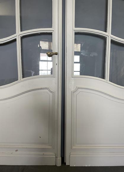 Large double doors and frames with glasses Large double doors and frames with glasses-13