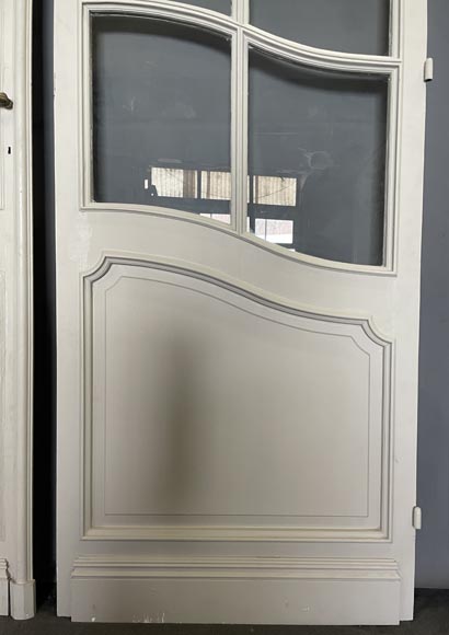 Large double doors and frames with glasses Large double doors and frames with glasses-14