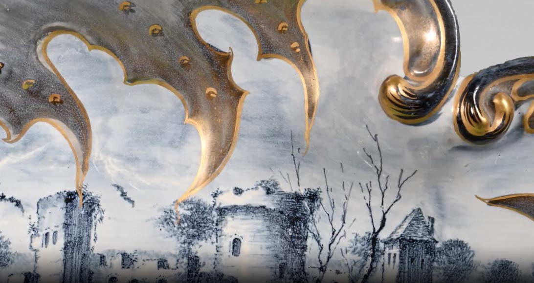 Nocturnal variation, a rare creation by Emile GALLÉ Nocturnal variation, a rare creation by Emile GALLÉ-4