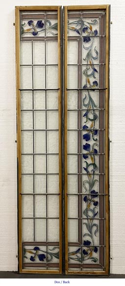 Stained glass windows with plant frieze Stained glass windows with plant frieze-15