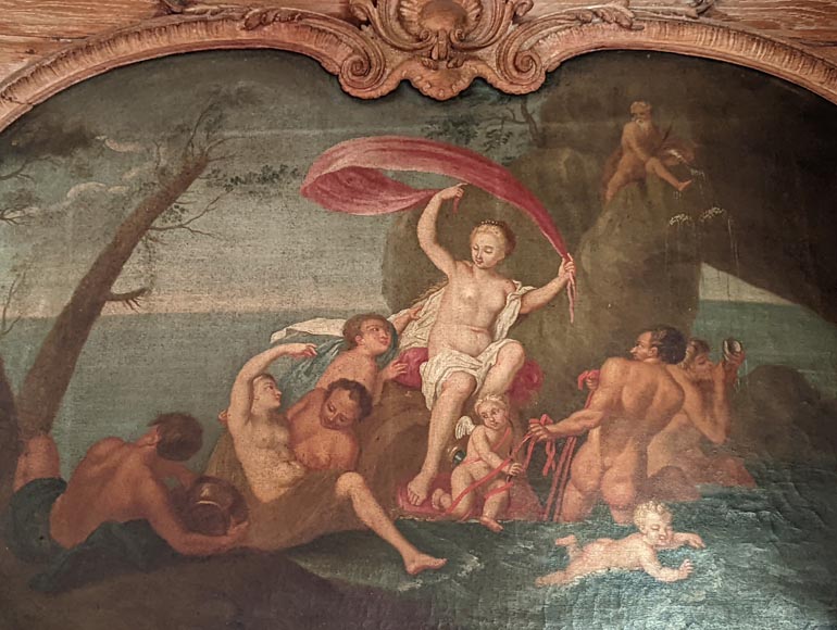 Pair of Louis XV period door overmantels depicting scenes from the life of Venus Pair of Louis XV period door overmantels depicting scenes from the life of Venus-6