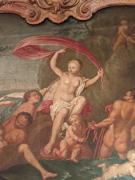 Pair of Louis XV period door overmantels depicting scenes from the life of Venus Pair of Louis XV period door overmantels depicting scenes from the life of Venus-7