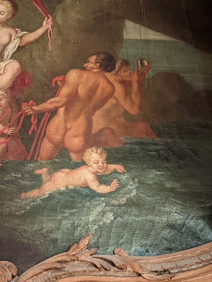 Pair of Louis XV period door overmantels depicting scenes from the life of Venus Pair of Louis XV period door overmantels depicting scenes from the life of Venus-8