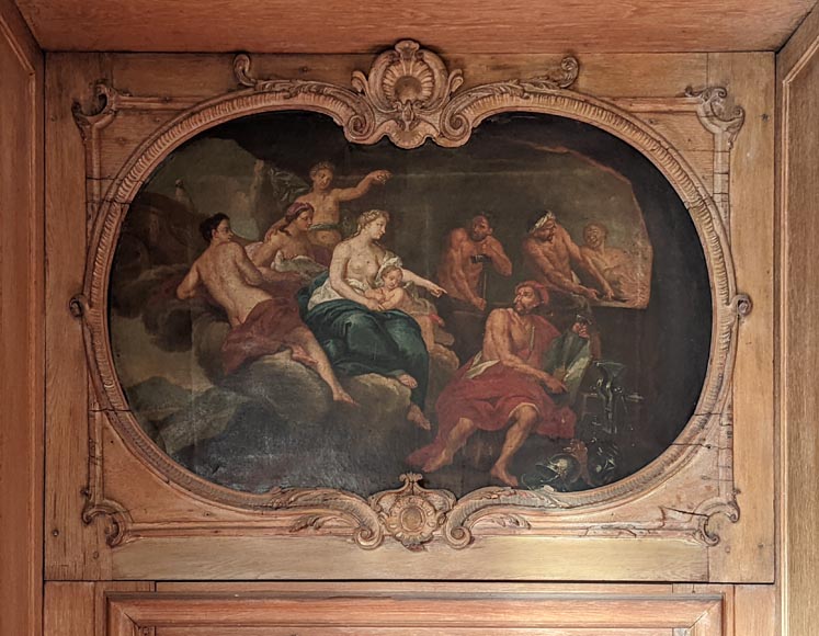 Pair of Louis XV period door overmantels depicting scenes from the life of Venus Pair of Louis XV period door overmantels depicting scenes from the life of Venus-11