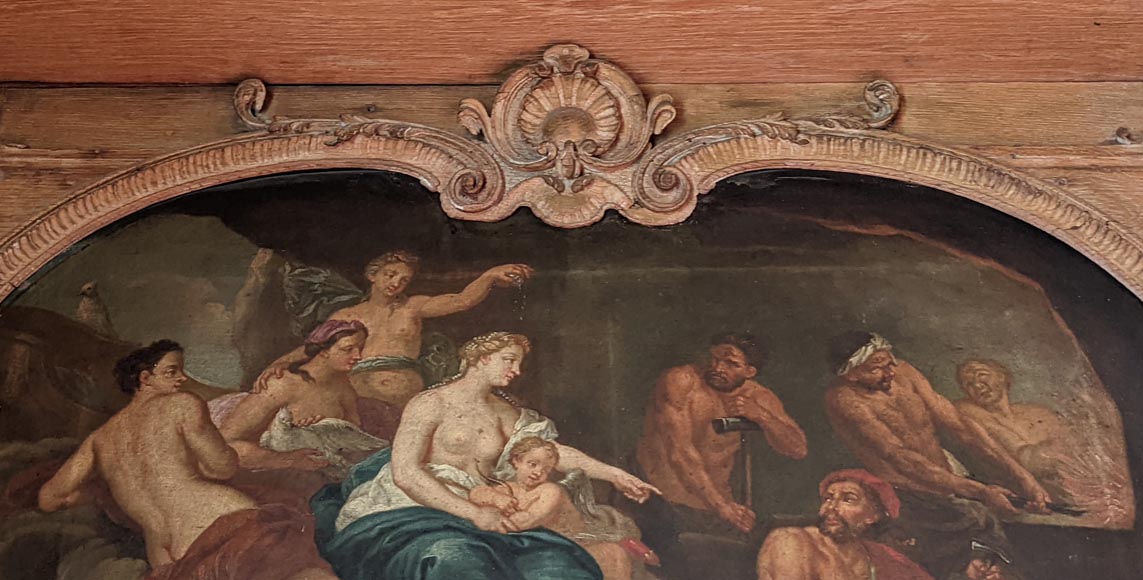 Pair of Louis XV period door overmantels depicting scenes from the life of Venus Pair of Louis XV period door overmantels depicting scenes from the life of Venus-12