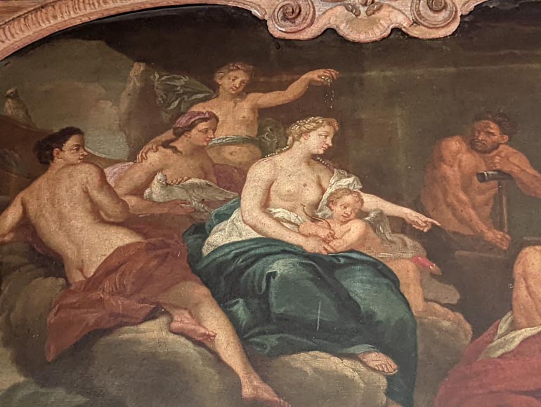 Pair of Louis XV period door overmantels depicting scenes from the life of Venus Pair of Louis XV period door overmantels depicting scenes from the life of Venus-14