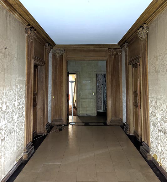 Panneling, Set of Carved Oak Ionic Pilasters, 18th Century Panneling, Set of Carved Oak Ionic Pilasters, 18th Century-2