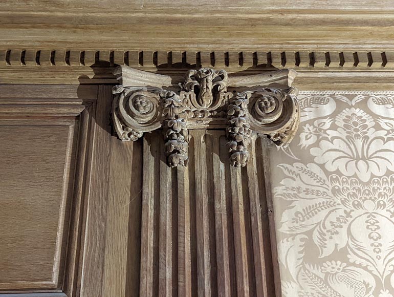 Panneling, Set of Carved Oak Ionic Pilasters, 18th Century Panneling, Set of Carved Oak Ionic Pilasters, 18th Century-6