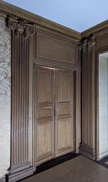 Panneling, Set of Carved Oak Ionic Pilasters, 18th Century Panneling, Set of Carved Oak Ionic Pilasters, 18th Century-8