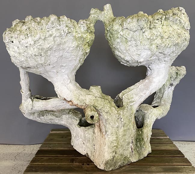 Concrete planter with plant forms Concrete planter with plant forms-7