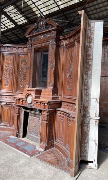 Paul MAZAROZ - Napoleon III style semi-circular paneled wall Paul MAZAROZ - Napoleon III style semi-circular paneled wall-3