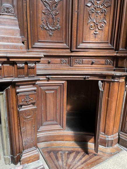 Paul MAZAROZ - Napoleon III style semi-circular paneled wall Paul MAZAROZ - Napoleon III style semi-circular paneled wall-5