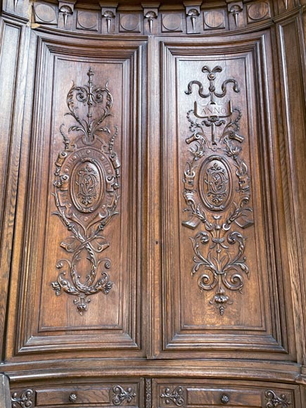 Paul MAZAROZ - Napoleon III style semi-circular paneled wall Paul MAZAROZ - Napoleon III style semi-circular paneled wall-6