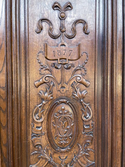 Paul MAZAROZ - Napoleon III style semi-circular paneled wall Paul MAZAROZ - Napoleon III style semi-circular paneled wall-8