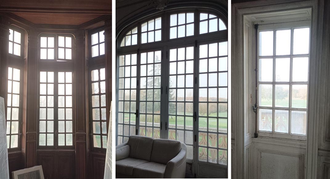 Important set of castle windows Important set of castle windows-1