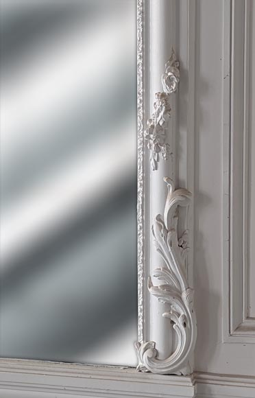 Large overmantel from the Napoleon III period with mercury mirror Large overmantel from the Napoleon III period with mercury mirror-6
