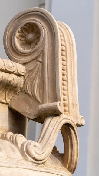 Large Greek style vase in painted terracotta Large Greek style vase in painted terracotta-4