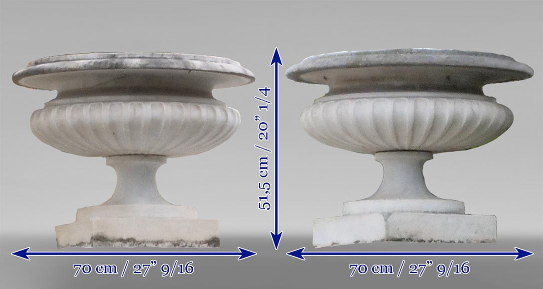 Pair of classic style marble basins Pair of classic style marble basins-9