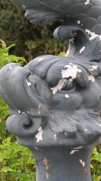 Dolphin-shaped floor lamp in cast iron Dolphin-shaped floor lamp in cast iron-6