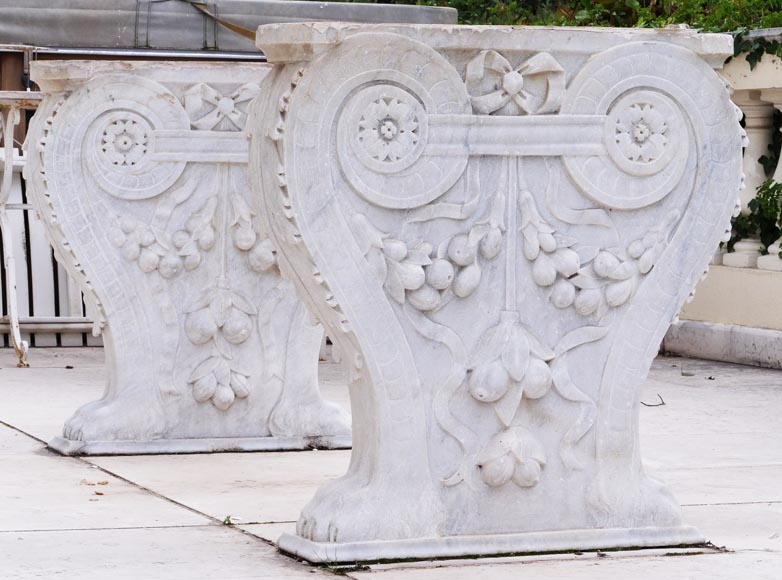 Table with neoclassical legs from the 19th century, later top Table with neoclassical legs from the 19th century, later top-3