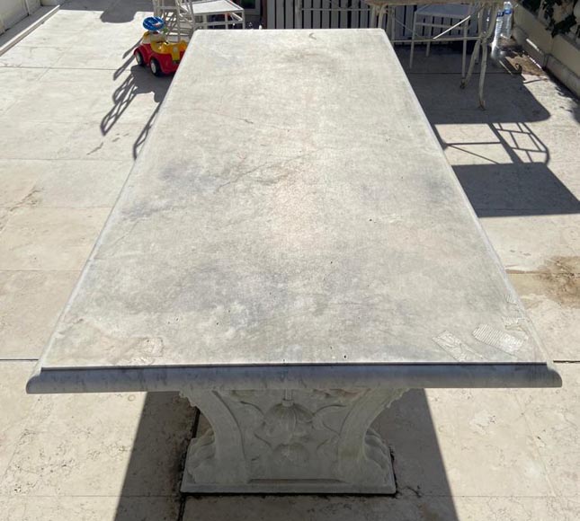 Table with neoclassical legs from the 19th century, later top Table with neoclassical legs from the 19th century, later top-6