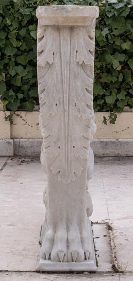 Table with neoclassical legs from the 19th century, later top Table with neoclassical legs from the 19th century, later top-9