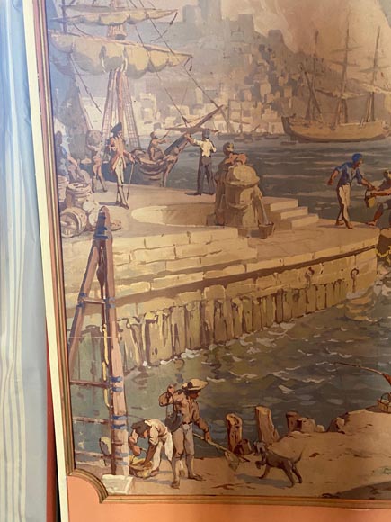 Set of six paintings with marine scenes Set of six paintings with marine scenes-15