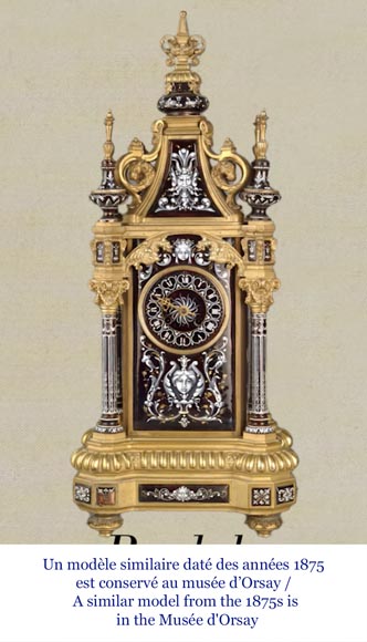 Paul SOYER, Renaissance-Style Clock Set, circa 1875 Paul SOYER, Renaissance-Style Clock Set, circa 1875-1