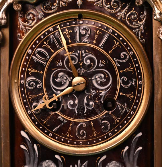 Paul SOYER, Renaissance-Style Clock Set, circa 1875 Paul SOYER, Renaissance-Style Clock Set, circa 1875-8