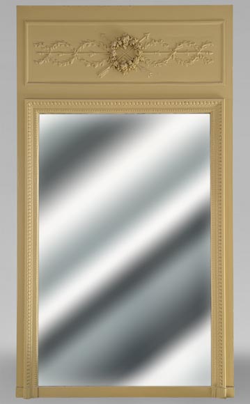 Louis XVI style trumeau with flower and Cupid's arrow decorations Louis XVI style trumeau with flower and Cupid's arrow decorations-0