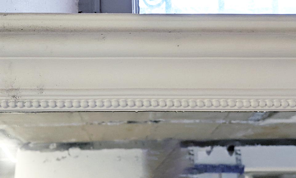 Louis XVI style trumeau with pearl frieze and rounded corners Louis XVI style trumeau with pearl frieze and rounded corners-1