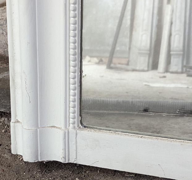 Louis XVI style trumeau with pearl frieze and rounded corners Louis XVI style trumeau with pearl frieze and rounded corners-4