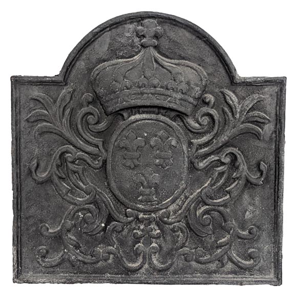 Small fireback with arms of France Small fireback with arms of France-0