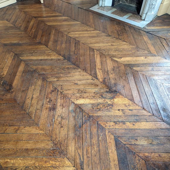 Lot of about 10 m² of parquet flooring in Hungarian stitch Lot of about 10 m² of parquet flooring in Hungarian stitch-0