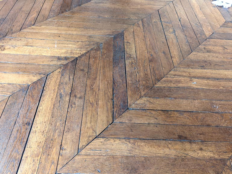 Lot of about 10 m² of parquet flooring in Hungarian stitch Lot of about 10 m² of parquet flooring in Hungarian stitch-4