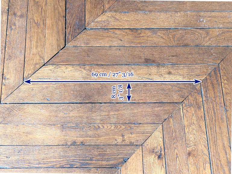 Lot of about 10 m² of parquet flooring in Hungarian stitch Lot of about 10 m² of parquet flooring in Hungarian stitch-6