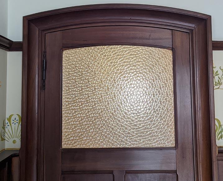 Art Nouveau style mahogany woodwork with fireplace Art Nouveau style mahogany woodwork with fireplace-18